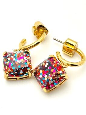 Swarovski Glitter Gumdrop Drop Earrings